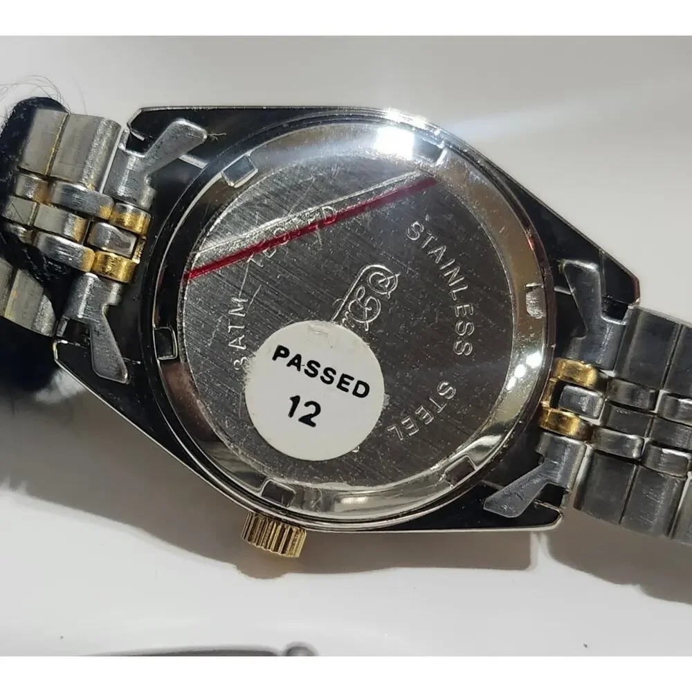Lucien Piccard Dufonte Ladies Quartz Watch Black Dial Box Tags Untested As Is